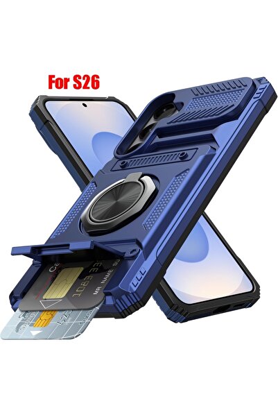 Choice3 Galaxy S26 Ultra Blue Phone Case: Heavy Antifall Hard Plastic Case wi...
