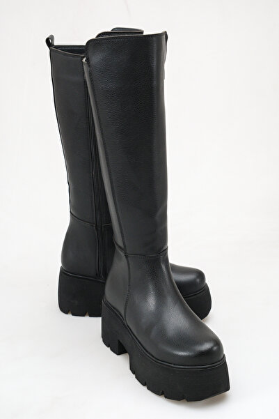 Solo Bag Women's Daily Flat High Wedge Heeled Boots