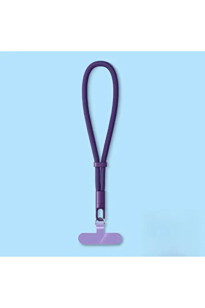 Choice5 Purple Universal Adjustable Mobile Phone Lanyard Short Wrist Strap wi...