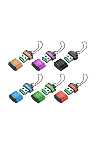 Choice5 6pcs Mix 1-6Pcs For USB TF Card Reader USB 2.0 Mini Mobile Phone Memo...