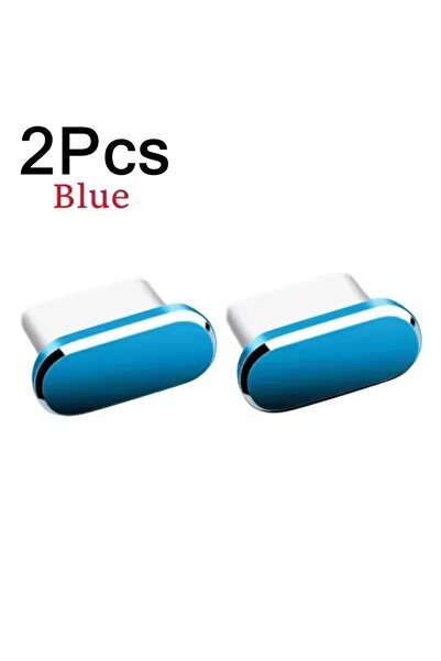 Choice 2Pcs Blue 16Plus Metal Dust Plug For iPhone 16 Pro Max iPhone16 15PM T...