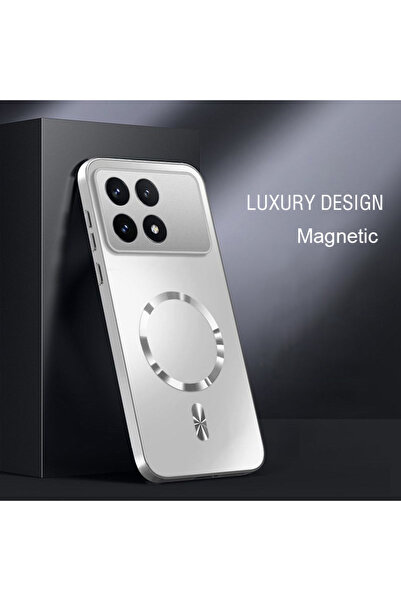 Choice62 Poco X6 Pro Sliver AG Magnetic Matte Silicone Case For POCO F3 F5 F6...
