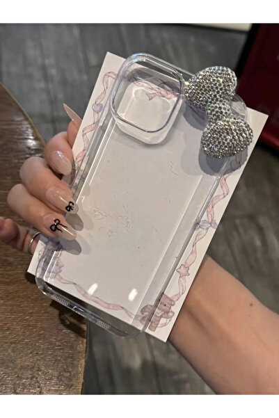 Choice14 iphone 11 With Bow For Transparent Clear Bow Glitter Phone Case For ...
