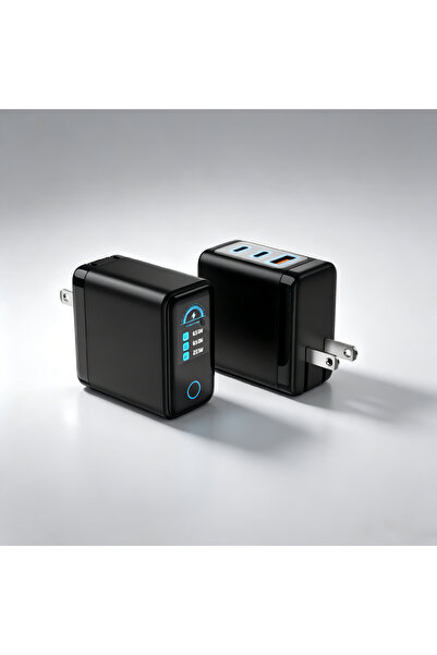 Choice US 65W PD3.0 GaN Wall Charger with LCD Screen, Fast Charging Station f...