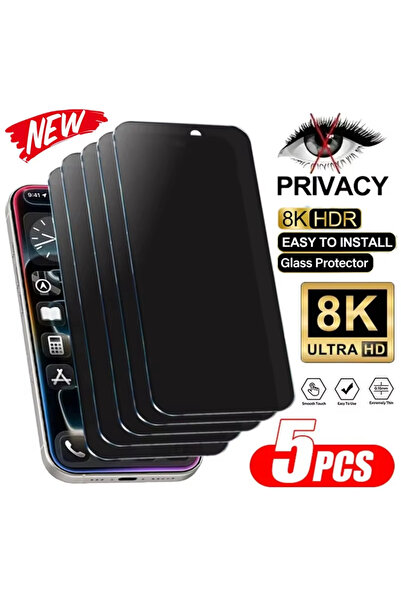 Choice29 iPhone 16 Anti Peeping 5PCS black 5Pcs Anti-Spy For iPhone 17 Pro Ma...