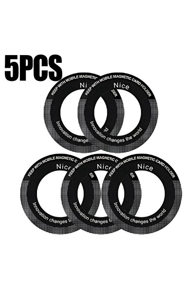 choice2 Black-5PCS 1-10pcs Magnetic Ring for Magsafe Wireless Charger Sticker...