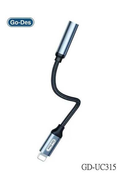 Go-Des GD-UC315 Audio Line Lightning to 3.5mm Adapter – Plug and Play Design ...