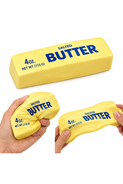 SHOP LIKE A PRO Squishy Butter 23 cm, Anti-Stres, Model Realist Unt, Slow Ris...