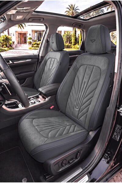 Panda Kılıf Panda Premium Verona Series Velvet and Leather Fabric Car Seat Co...