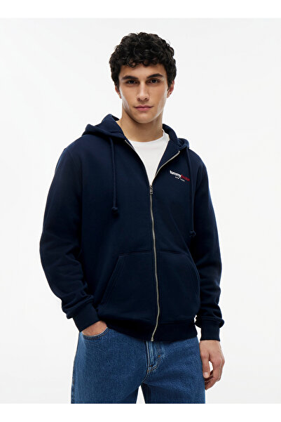 Tommy Jeans Lacivert Erkek Sweatshirt DM0DM23404C1G TJM REG DNA BACKPRIN