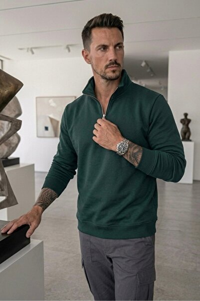 assef Men's Relax Fit Comfortable Cut Cotton Soft Textured 3 Thread Fleece In...