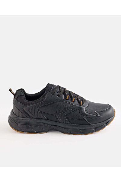REDTAG Men Black Cut And Sew Hotseal Trainer