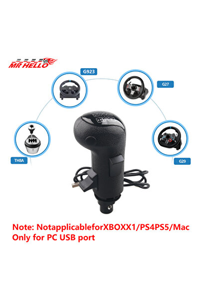 Choice Simulator Game USB Gearshift Knob for Logitech G923 G29 G27 G25 TH8A f...