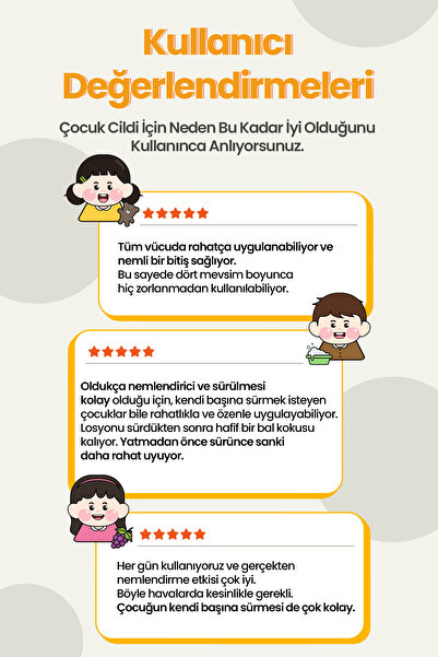 Atopalm Çocuklar İçin Bariyer Destekleyen Yoğun Nemlendirici & Besleyici Losyon Honey Lotion Kids