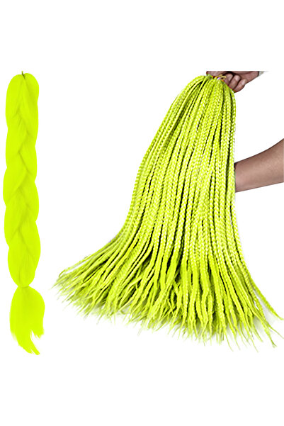 varioshop ®   Extensii de păr sintetic pentru împletituri, Fibră rezistentă l...