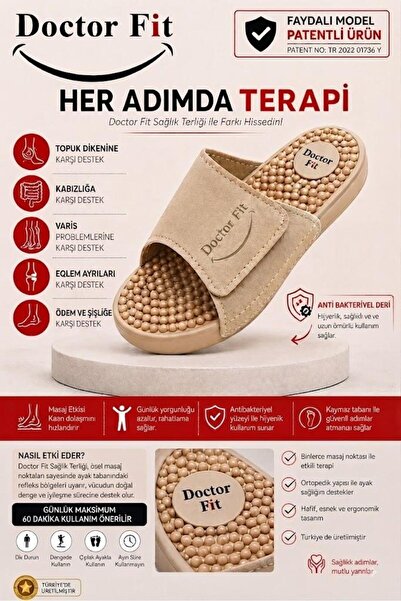 Doctor Fit Refleksoloji Rahatlatıcı,Akapunktur Masaj Terliği Anti Bakteriyel ...