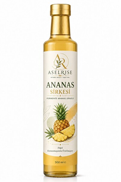ASELRİSE Ananas Sirkesi 500 Ml Doğal Fermantasyon