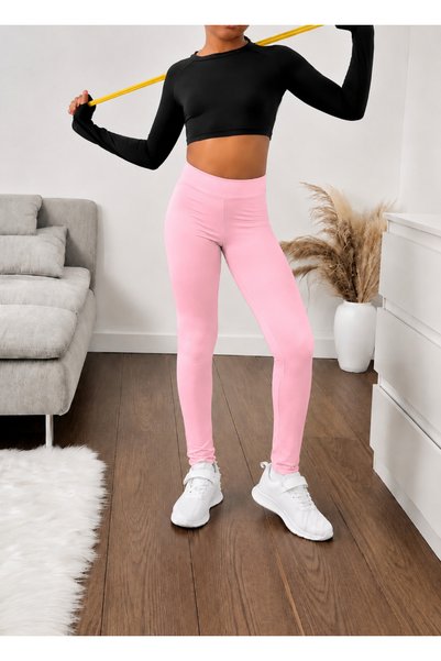 CARABO MODA Kız çocuğu yüksek bel tayt