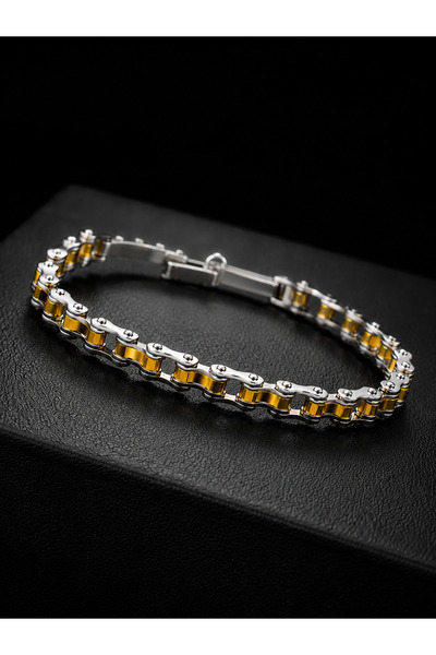 GWOMA Motorcycle and Bicycle Chain Men's and Women's Steel Bracelet - Delicate and Polite • for Lover • for Spouse • Gift