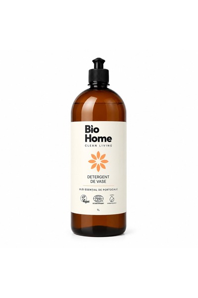BioHome Detergent de vase BIO – cu ulei esential de portocale 1L