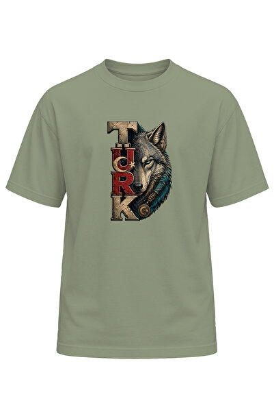 remonz Unisex Turkish Wolf Printed T-Shirt – Special Design T-Shirt with Turk...
