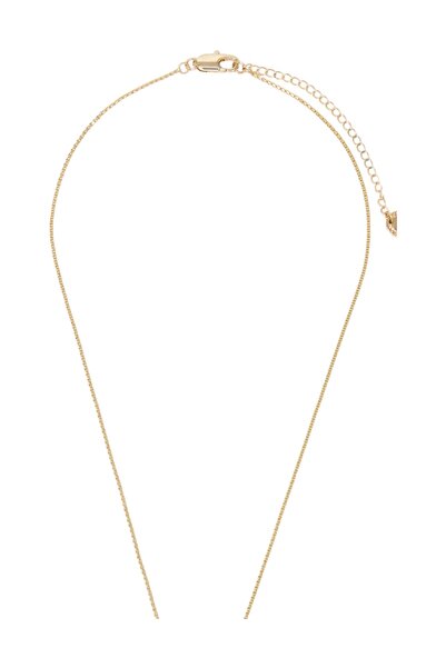 French Connection Women Sculptural Bean Pendant Necklace