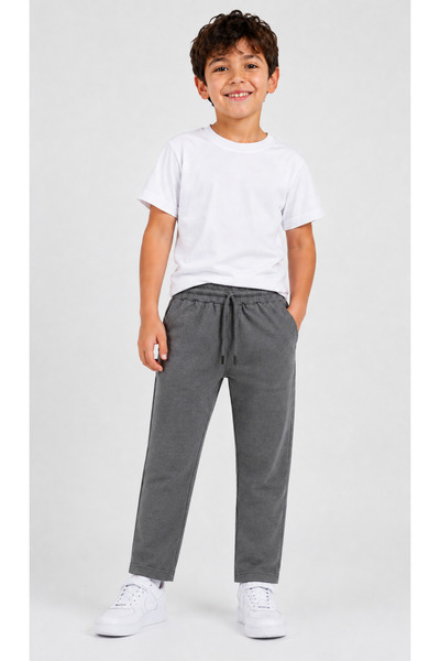 Nacar Unisex Çocuk Yeni Sezon Okul Penye Pantolon&Eşofman Altı Paça Lastik