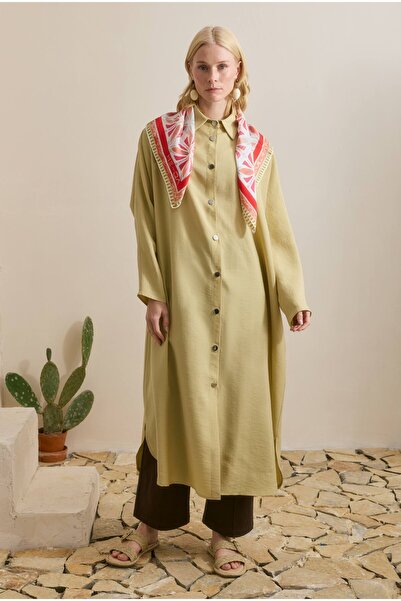HEQA Tensel Midi Abaya Bal Köpüğü