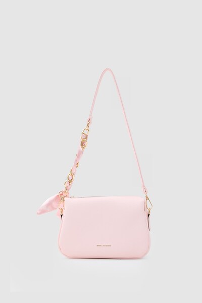 Shule Bags Aria Scarf Detailed Shoulder Bag Powder Pink