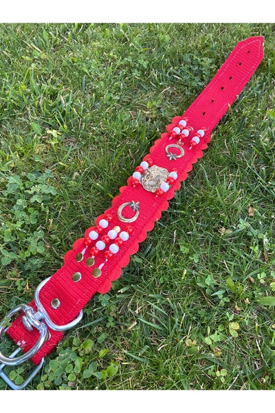 Sürmeli Tasma Puppy Kangal Collar Palaska Double Layer 60 cm / Rottweiler Dog...