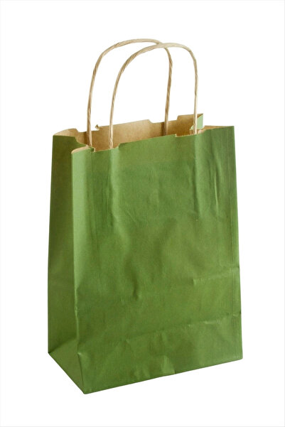 SORA GROUP 8*15*20 cm Kraft Twist Handle Paper Bag 1 Piece