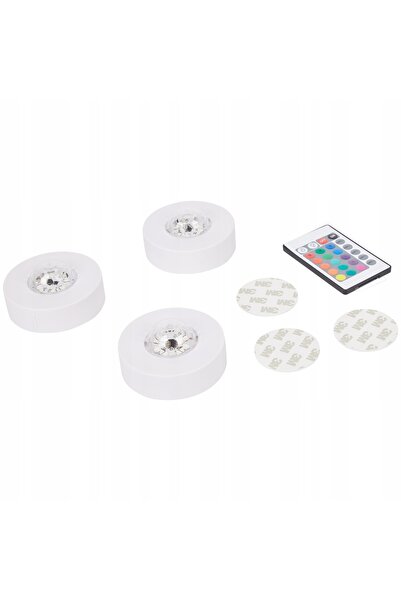 NO BRAND Iluminare: 3 lumini disco LED cu telecomandă. Set cu telecomandă.