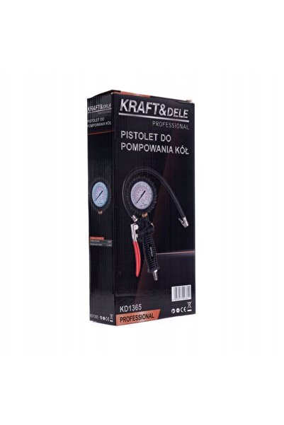 Kraft&dele Pistol de umflat anvelope cu manometru mare și pompă