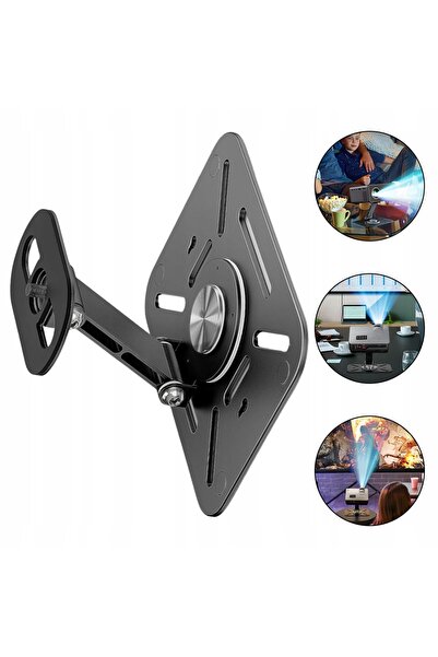 NO BRAND Suport Gimbal pentru Proiector 360 cu șurub de 1/4 inch, Negru