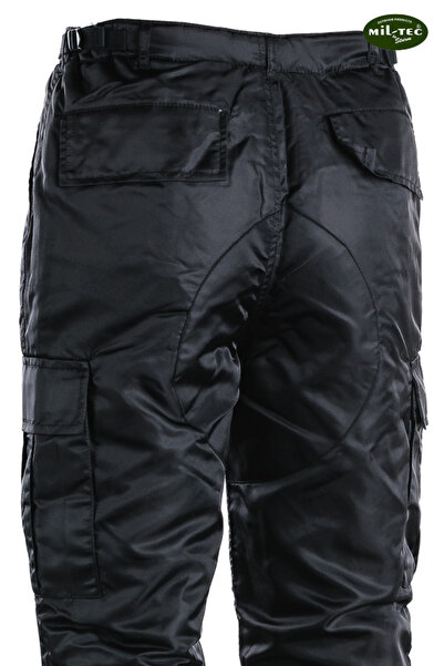 Mil-Tec Pantaloni de iarnă pentru bărbați, termici, călduroși, MA1 - Negru 3XL
