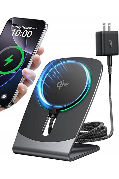 NO BRAND Încărcător wireless INIU pentru iPhone, 15W, certificat Qi2, bază de...