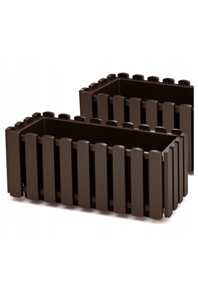 Prosperplast 2x Jardinieră 38x18 CM, din plastic, pentru flori, pentru balcon...