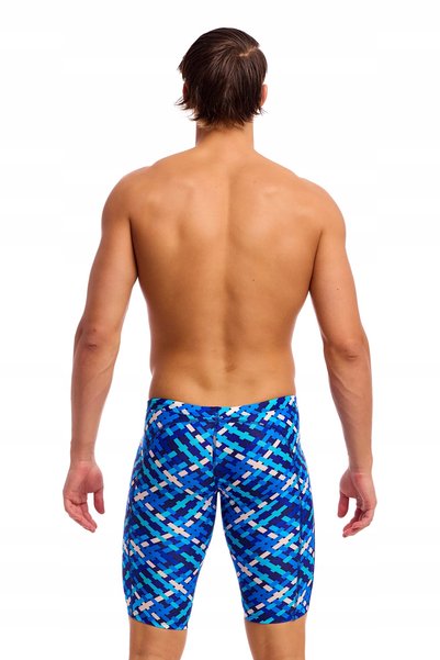 NO BRAND Șorturi de baie pentru bărbați Funky Trunks, albastre, M