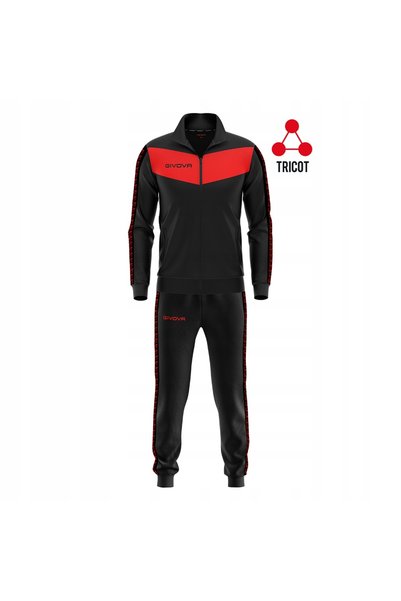 Givova Trening bărbătesc cu pantaloni jogger și hanorac cu fermoar, set pentr...