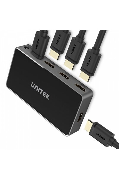 NO BRAND Unitek HDMI 1.4b 5 IN-1 OUT Comutator de semnal 4K
