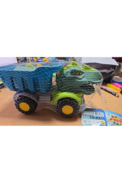 NO BRAND Camion Dino, mașinuță de joacă pentru nisip pentru copii, cu 7 forme.