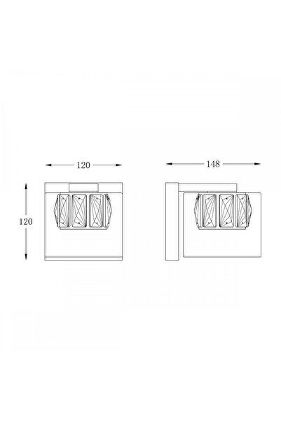 NO BRAND Aplică LED de perete GEM W0389-01A-B5AC Zuma Line