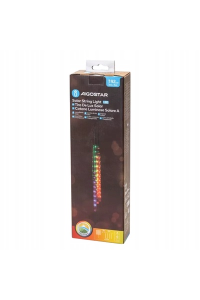 NO BRAND Benzi luminoase LED solare autoadezive 10M RGBW IP65 Efect Ploaie de...