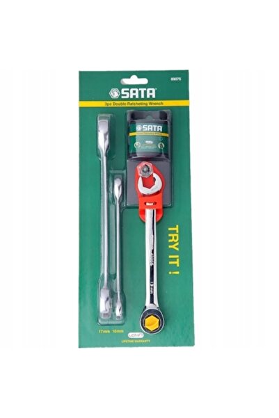 SATA Chei cu clichet cu cap plat 09075 3 buc. 10-17 mm