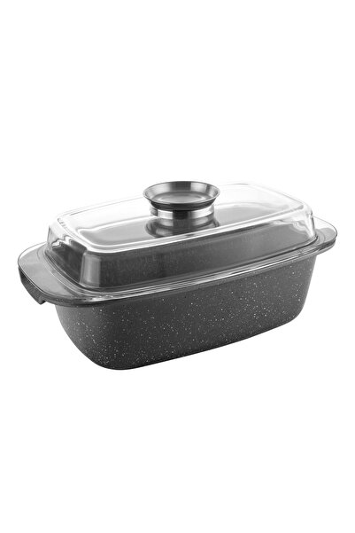 NO BRAND Tavă tradițională antiaderentă LAVA 32 x 11 cm, 4,5 l, gri metalizat