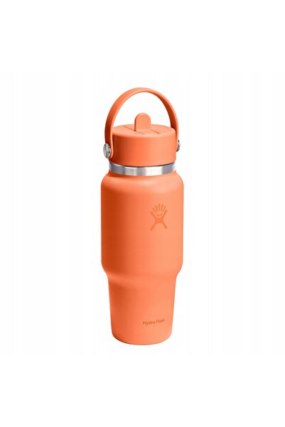 NO BRAND Termos Hydro Flask Wide Flex Straw Travel Bottle 24 oz 0,7 l portocaliu