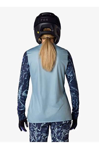 Fox Bluză de damă Ranger LS Jersey cu imprimeu - albastru arctic L