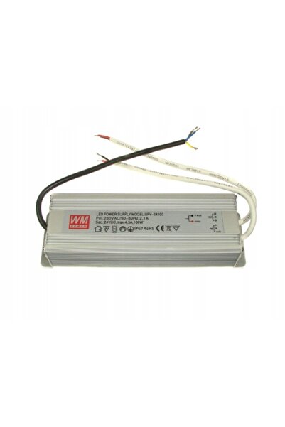 NO BRAND Sursă de alimentare LED ermetică 24V 100W IP67 aluminiu