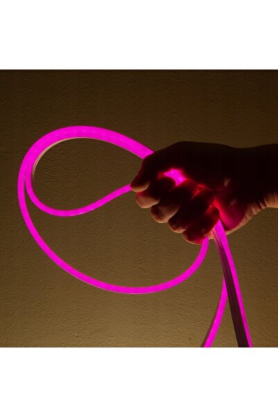 NO BRAND Bandă LED flexibilă tip neon 12V puternică |   5 METRI |   ROZ