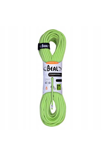 NO BRAND Beal Stinger III 9.4mm 60m Unicore Dry Cover Coardă de alpinism - anis